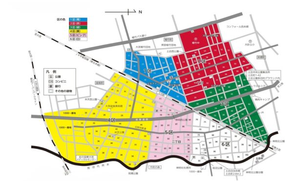 土呂町区割り図
